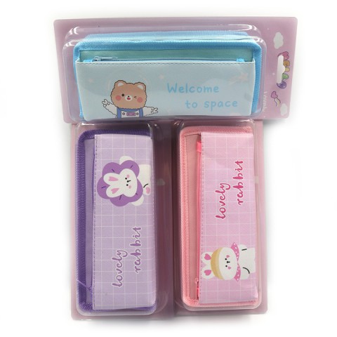 Пенал Тварини, 2 відділення, 20x9x5.5 см (В асортименті)