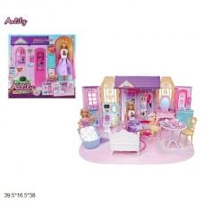 Ляльковий будинок 616051 з лялькою,меблями і аксес.кор.39,5*16,5*38 /4/