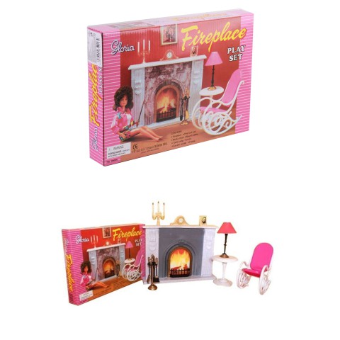 Меблі для ляльок Gloria камін 96006