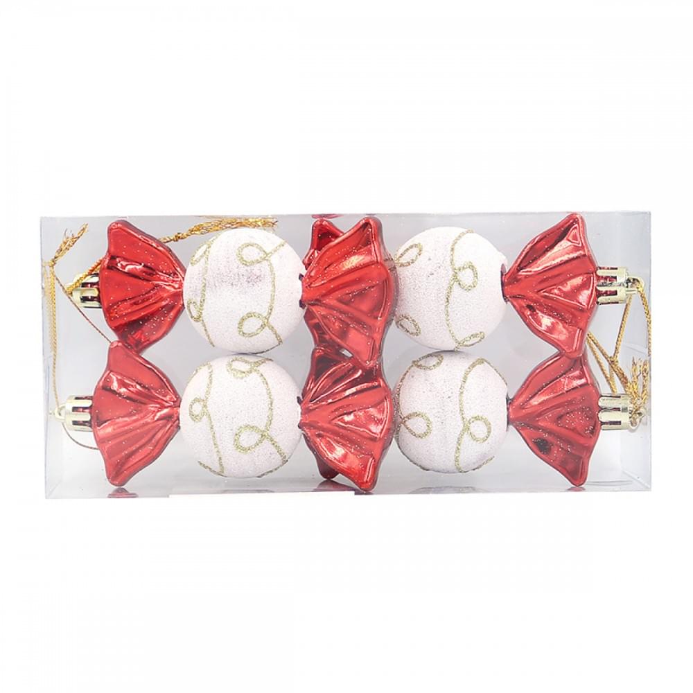 Ялинкова прикраса "Цукерки" 4шт.9см , PVC/етик.