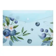 Папка-конверт на кнопці ARABESKI А4 матова напівпрозора морська хвиля (набір 2 шт) BM.3943-17