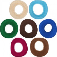 Чохол на кришку унітазу махровий однотонний А3201 діаметр 30 см