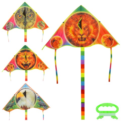 Повітряний змій, ширина 93 см, довжина 52 см, хвіст 120 см, струна 30 м, M2981 (В асортименті)