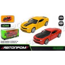 Машина мет. АВТОПРОМ 1:43 Chevrolet Camaro SS,відкр..двері, кор. 14,5*6,5*7см /96-2/
