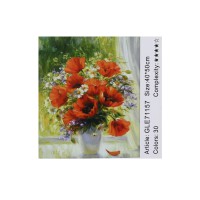 Алмазна мозаїка за номерами Маки 71157_BGLE, 40x50 см