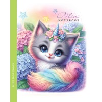 Блокнот, 80 г, інтегральний, 128x165 мм, 48 аркушів, чисті аркуші, матова ламінація, дизайн 24303