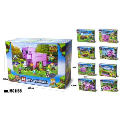Конструктор дитячий My World Minecraft, 1155, (В асортименті)