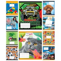 Зошити учнівські 12 аркушів клітинка ТЕ31106, 25 шт. в упаковці