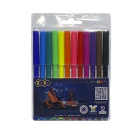 Фломастери Машинка, 12 кольорів, Smart Line, 2 шт.