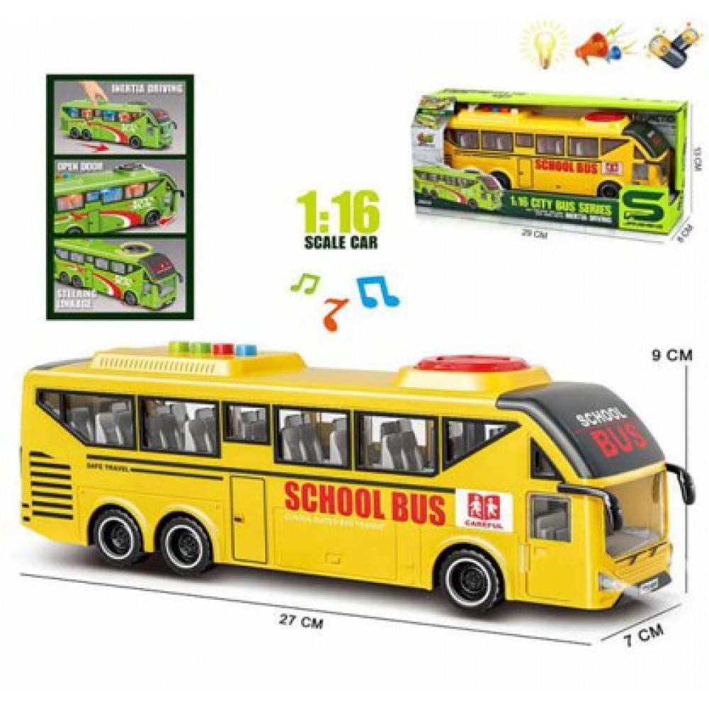 Автобус 1:16,батар.,свiтло,звук,у кор.29*13*8см /72-2/