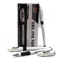 Набір гелевих ручок Tianjiao, 0.5 мм, чорна, грип, 12 шт.