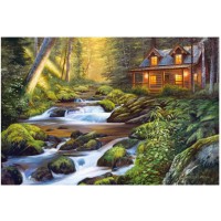 Пазли Castorland Будинок біля струмка, 1000 елементів, 68x47 см