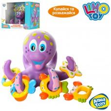 Гра для купання Limo Toy "Восьминіг" 17см, кільцекид, кільця-фігурки AQ0001