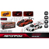 Машина металева АВТОПРОМ AUDI R8 LMS 1:32 музика підсвічування відкриваються двері 68370