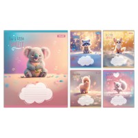 Зошити учнівські 12 аркушів коса лінія 1B Sweety, 25 шт. в упаковці