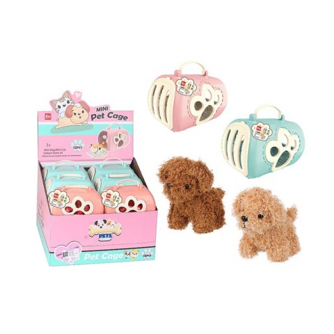 М’яка іграшка Собачка в переносці, 13x11x16 см