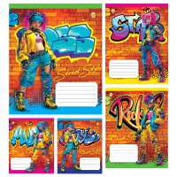 Зошити учнівські 24 аркуша лінія Тверда Anime, 20 шт. в упаковці