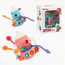 Брязкальце 2 кольори, пальчикова гра, поп-іт, в кор. /72/