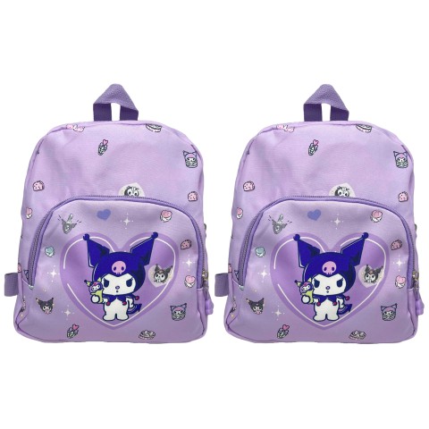 Рюкзак дитячий із тканини Зайчик Kuromi-серце, 25x22x8 см, 581