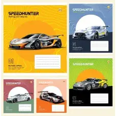 Тетради ученические 18 листов клетка Тверда ТЕ21209 Швидкість, 20 шт. в упаковке