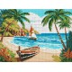 Набір з алмазною мозаїкою Узбережжя океану Ideyka AMO8137, 30x40 см