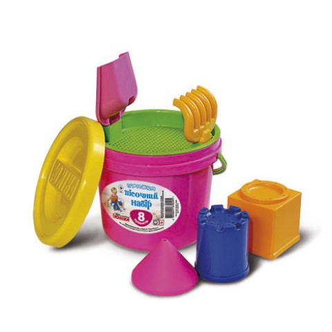 Пісочний набір Юніка, 8 предметів