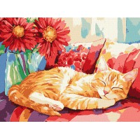 Набір для розпису по номерах Денний сон, Ideyka, 30x40 см, КНО6709