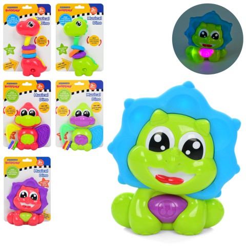 Брязкальце музика, світло, на батарейках, 12.5x18x4 см (В асортименті)