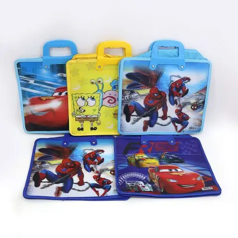 Сумка с пластиковыми ручками 3D DS, L, Герои, 33x29 см