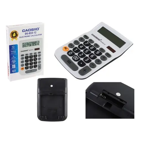 Калькулятор настільний 19×13×2,5 см 8 функцій