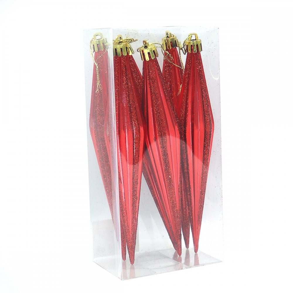 Ялинкова прикраса "Піка" 3шт., PVC/етик.