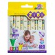 Олівці воскові jumbo, 10 кольорів, трикутні, Baby Line