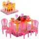 Їдальня стіл 4 стільці посуд фрукти (в асортименті) 967