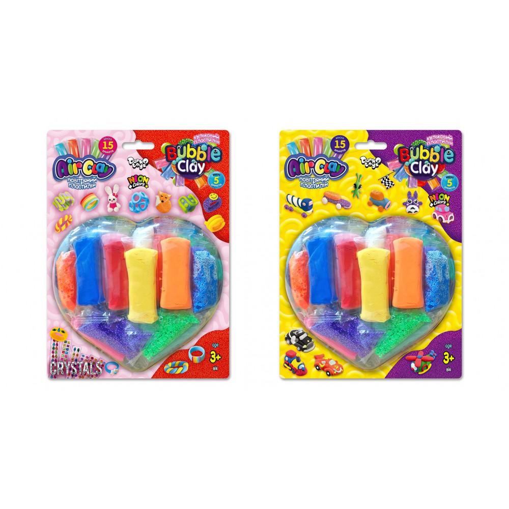 Креативна творчість із пластиліну "Air Clay+Bubble Clay" блістер (24)