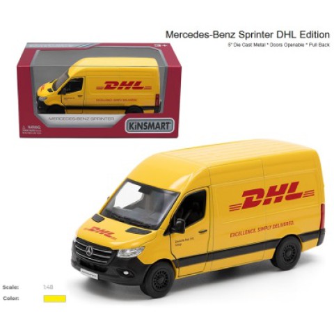Металевий інерційний автобус Mercedes-Benz Sprinter DHL Edition 5", відкриваються двері