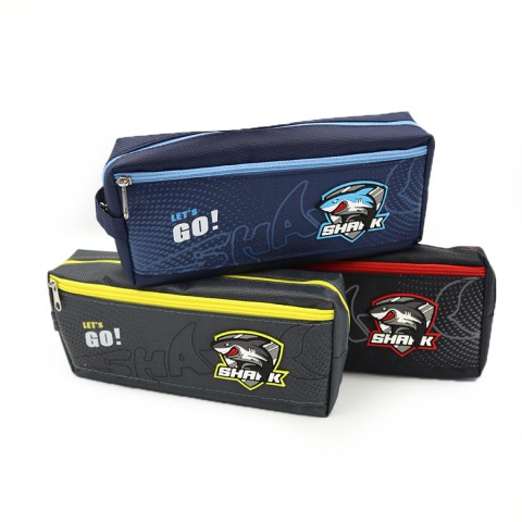 Пенал Shark, 21x9.5x3.5 см, 0935P (В асортименті)