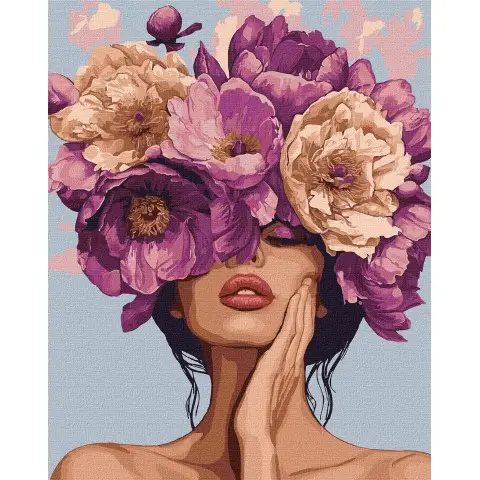 Набір для розпису по номерах Квіткова мелодія, 40x50 см, КНО8416