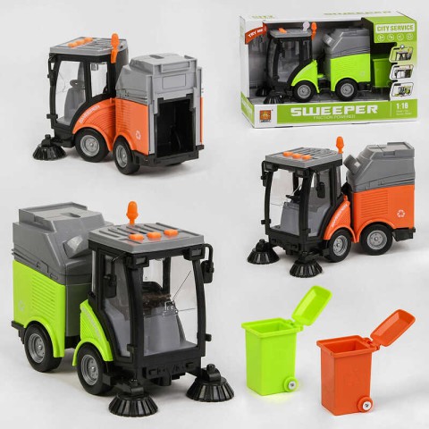 Машинка інерційна з підсвічуванням і звуком, Комунальна техніка, WY680A (В асортименті)