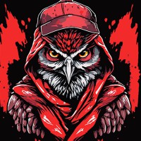 Набір для розпису по номерах Детективна сова у графіті стилі, Strateg, на чорному фоні, 40x40 см, AV4040-51