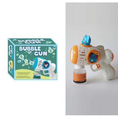 Пістолет з мильними бульбашками, XD800H, зі світловими ефектами, автоматичний, з мильним розчином