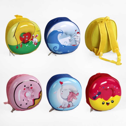 Рюкзак пластиковий корпус, 26x26x5 см, C60616 (В асортименті)