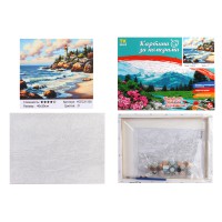 Набір для розпису по номерах Хвилястий берег, TK Group, 30x40 см, 31500