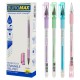 Набір гелевих ручок пиши-стирай STUDY, 12 шт., 0.5 мм, синій, BM.8310-01