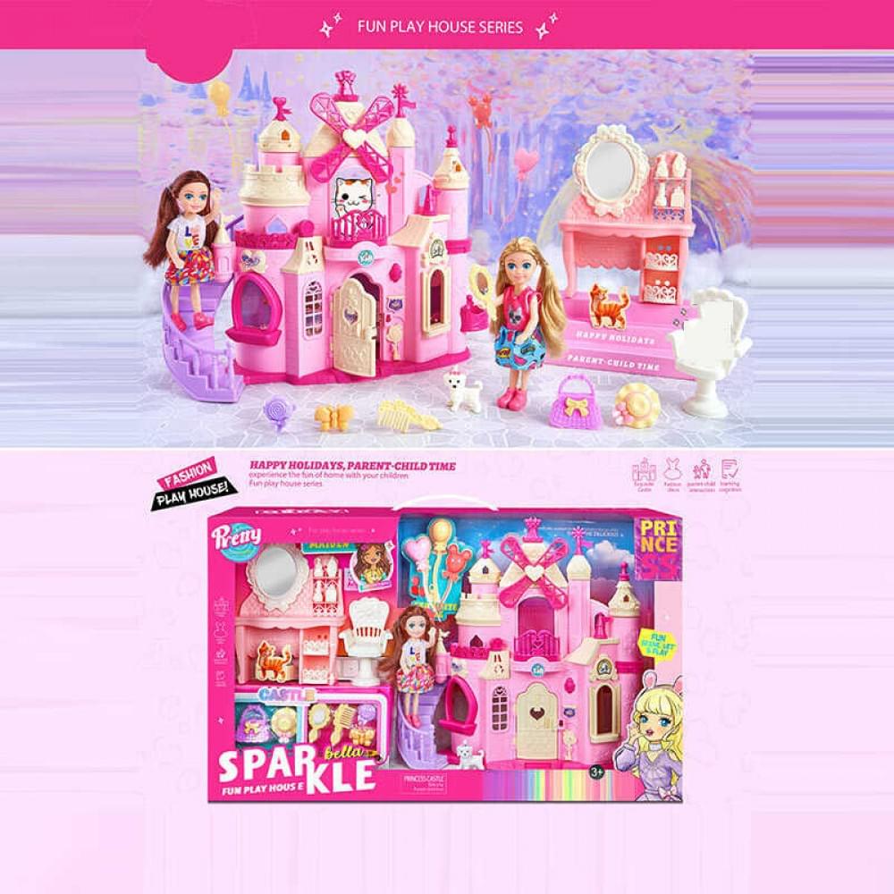 Будиночок з лялькою меблі, аксесуари, в кор. /8/