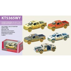 Модель пикап ford f-150 svt raptor-supercrew 5'' kt5365wy muddy метал. Інерція відкр. Дв. 4кіл. Коробка