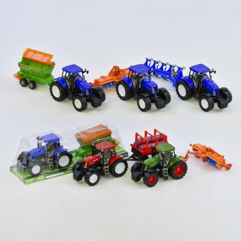 Трактор з причепом, інерція