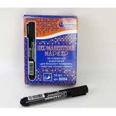 Маркер перманентный J.Otten, черный, 12 шт. в упаковке