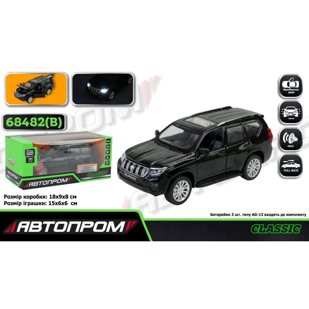 Машина металл "АВТОПРОМ",1:32 Land Cruiser Prado, 18*9*8см 68482