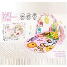 Килимок піаніно, мелодії, підсвічування, 5 підвісок, 4 брязкальця, в кор. /30/