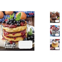 Зошити учнівські 60 аркушів клітинка. 1В Homemade cake, зошит дя записів 10 шт. в упаковці